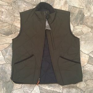 J. Crew Quilted Olive Green Vest